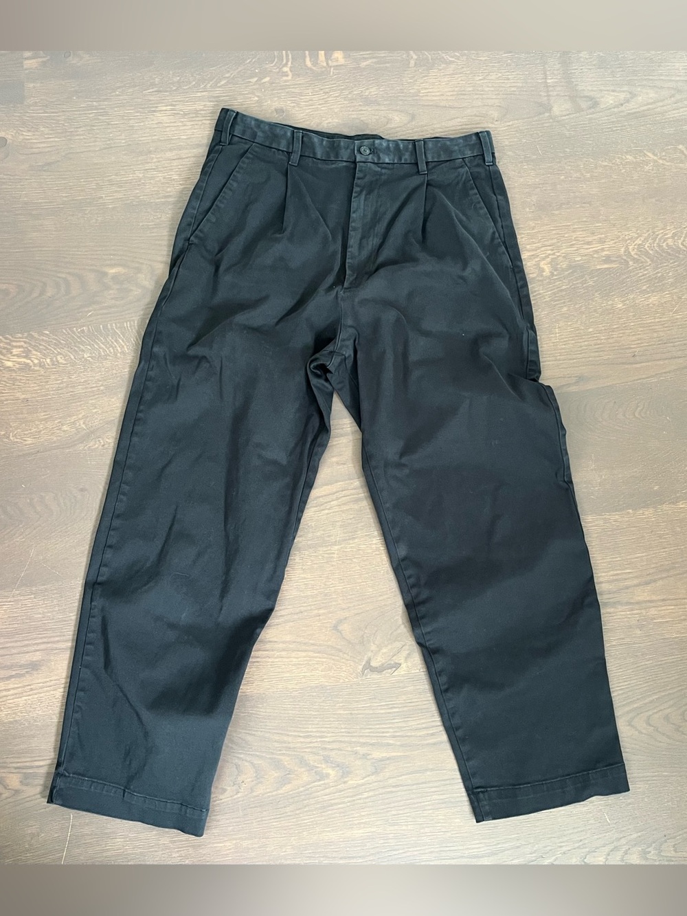 Muji Men's Black Casual Pleated Pants size M
